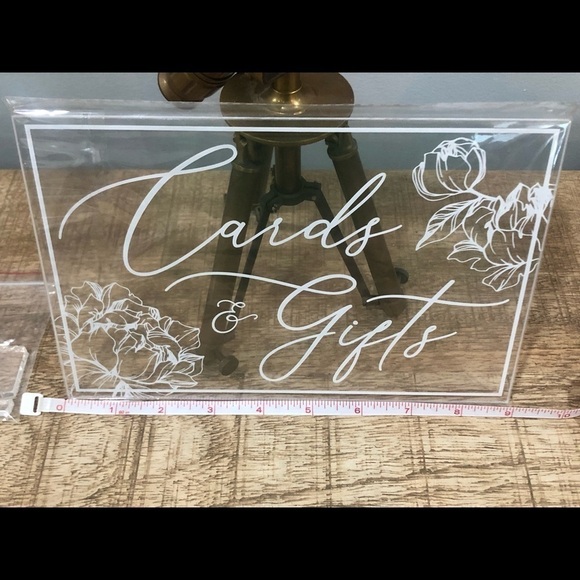 Cards & Gifts Acrylic Sign - 9x6 - Picture 3 of 5